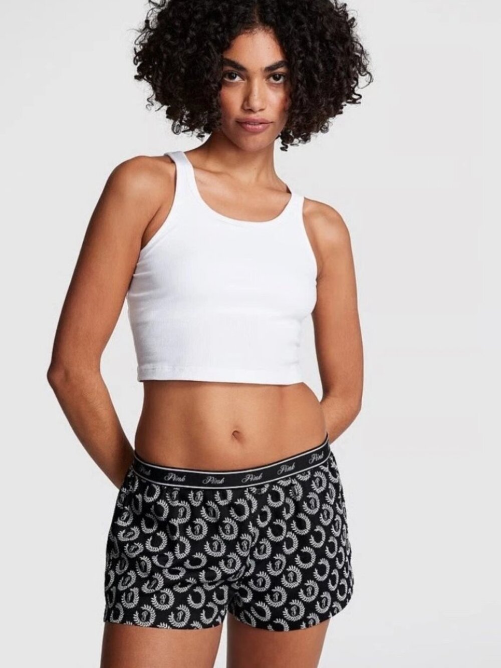 PINK Tencel Boxy Pajama Shorts (XS)